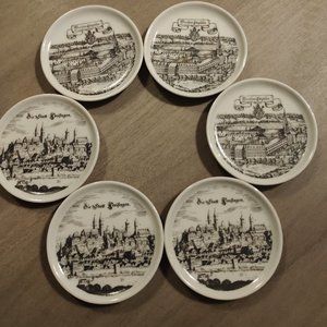 German coaster plates